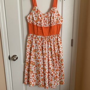 Orange Bird , dapper inspired, dress